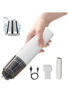 Buy Portable Car Vacuum | Portable Air Duster | Compact, Low Noise, Type-C Fast Charge Handheld Vacuum for Keyboard, Travel, Boats, Pet in Saudi Arabia