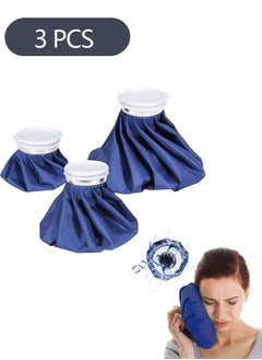 Buy 3-Piece Reusable Ice Bag Packs for Injuries, Hot Cold Therapy, Teeth Pain Cold Pack Headaches, Menstrual Pain Hot Water Bag (6"/ 9"/ 11") in Saudi Arabia