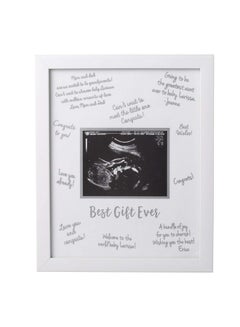 Buy Sonogram Signature Frame Guest Book Ultrasound Picture Keepsake Gender Neutral Baby Shower Party Decor Gift For Expecting Moms Alternative Guest Book White With Included Marker in Saudi Arabia