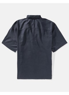 Buy AE Linen-Blend Popover Shirt in Saudi Arabia