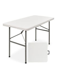 Buy Foldable Table White 122x61x74cm in Saudi Arabia