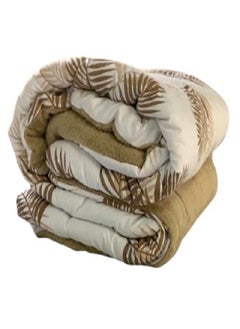 Buy Double Face Winter Fur Quilt,Moca tropical, 220*235 cm in Egypt