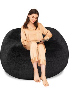 اشتري COMYY ADULT SIZE ULTRASOFT CLASSIC VELVET BLACK BEAN BAG في الامارات