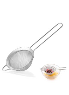 Buy Fine Mesh Strainers for Kitchen,Small Stainless Steel Sieves with Handles, Tea Coffee Juice Strainer(3.35inch) in UAE