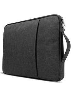 Buy Laptop Sleeve Bag MacBook Pro 16.2 Inch 2021 2022 M1 Pro Max A2485 A2141 Pro Retina 15 Notebook Polyester Vertical Case With Pocket Black in UAE
