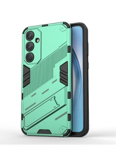 Buy Punk Armor 2 in 1 PC Tpu Shockproof Phone Case with Invisible Holder For Samsung Galaxy A35 (Green) in Egypt