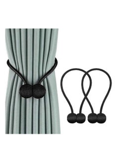 Buy 1 Pair Curtains Hold backs Tiebacks Magnetic Rope Drape Tie Backs Holders in UAE
