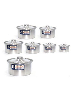 Buy A set of 7 aluminum pots 24-34 cm in Saudi Arabia