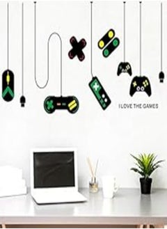 Buy Game console controller decorative chandeliers wall stickers Gamer bedroom Internet cafes study computer desk background sticker-es in Egypt