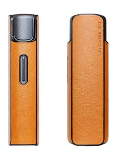 Buy Case Cover Pouch PU Leather Carrying Case, Protective Case Bag Holder Compatible with IQOS Lil Solid 2.0 (Orange) in Egypt