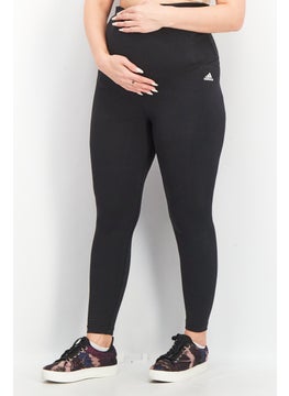 اشتري Maternity Sportswear Fit Brand Logo Training Leggings,  Black في الامارات