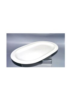 Buy White Plastic Large Oval Serving Plate 36 x 24 in Egypt