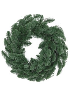 اشتري Gulf Flowers Christmas Wreath – 40cm Green Holiday Wreath for Festive Home Decor, Indoor & Outdoor Christmas Decoration في الامارات