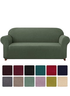 اشتري Three Seater Exquisitely Full Coverage Sofa Cover Green 190-230cm في الامارات