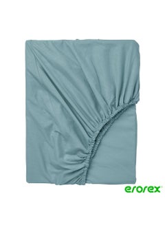 Buy Fitted sheet for day bed light blue 80x200 cm in Saudi Arabia