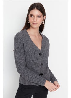 Buy Cardigan - Gray - Regular fit in Egypt