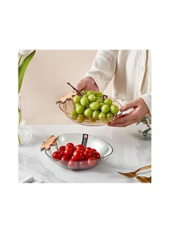 Buy Snack Tray Creative Shape Food Grade Large Capacity Stackable Transparent Save Space Plastic Dry Fruit Sundries Organizer Tray Decoration Home Supplies Strawberry Brown in Egypt