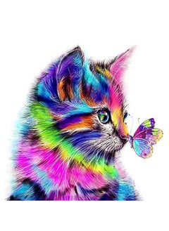 Buy Custom Paint By Numbers Paint By Number Kits DIY Paint by Numbers Paint by Numbers for Kids Adults Beginners 16x20inch Colorful Cat and Butterfly in UAE