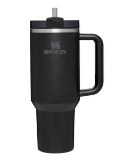 Buy 30oz Stanley Quencher H20 Flowstate Stainless Steel Vacuum Insulated Tumbler with Lid and Straw for Water, Iced Tea or Coffee, Smoothie and More, Cream (Black) in UAE