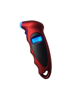 اشتري Digital Electronic Tire Pressure Gauge Digital Tire Pressure Gauge 150 Settings for Car Truck Bicycle with Backlit LCD and Non-Slip Grip Motorcycle Tire Pressure Detector Red/Black في السعودية