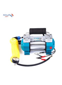 Buy Electric Car Compressor 12 Volt Blue Silver in Egypt