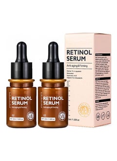 Buy Retinol serum, Anti-aging firming, Face Anti-Wrinkle Serum, Reduce Dry Lines and Fine Lines, 30ml per bottle (Face Serum, 2 pcs) in Saudi Arabia