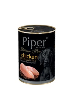 Buy Piper Platinum Pure Chicken with Brown Rice 400g in UAE