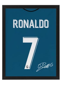 Buy Cristiano Ronaldo Real Madrid Autographed Jersey - Framed Poster 50x40cm - CR7 -Football Memorabilia, Soccer Collectible, Gift for Fans in UAE