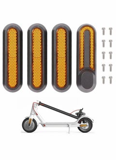 Buy Reflective Scooter Rear Side Wheel Cover, Reflective Strip Scooter Wheel Hubs Cap with Screws Rear Wheel Protective Decorative Shell Compatible for Xiaomi 1S M365 Pro Pro2 Scooter in Saudi Arabia