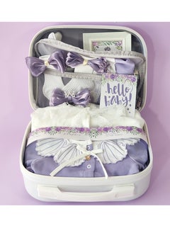 Buy Baby Gift Box Handheld Gift Box Girl Baby Little Princess Pure Cotton Purple Gift in Saudi Arabia