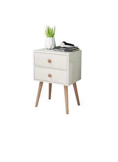 Buy Bedside Table Large Storage Capacity Bedside Coffee Table and Nightstand with Drawer and Open Shelf EI-303 in Saudi Arabia