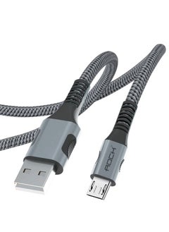 Buy Rock Micro USB-A, Durable Naylon Charging Cable in Saudi Arabia