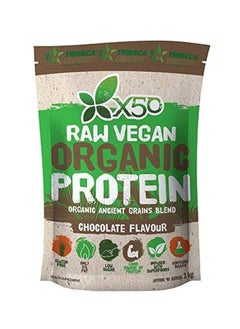 Buy X50 Raw Vegan Organic Protein Chocolate Flavour 1kg in UAE