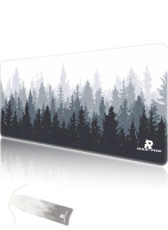 Buy Large Mouse Pad Extended Gaming Mouse Pad Non-Slip Rubber Base Mouse pad Office Desk Mat Smooth Cloth Surface Keyboard Mouse Pads for Computers (900 * 400 * 3mm)Forest in UAE