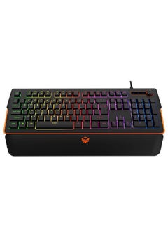 Buy Meetion keyboard RGB Magnetic Wrist Rest Keyboard for Gaming K9520, Black in Egypt