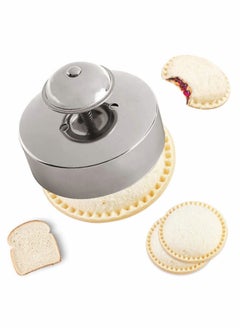 اشتري Sandwich Cutter and Sealer, 3.54 Inch Stainless Steel Round Sandwich Cutter في الامارات