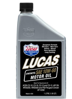 Buy Synthetic SAE 10W-60 Motor Oil in Saudi Arabia