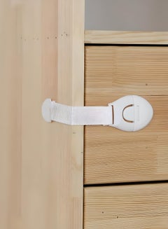 Buy 10-Piece Baby Safety Lock Latches: Protect Your Home's Cabinets, Cupboards, Fridge, Drawers in UAE