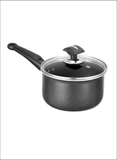 Buy Heavy Material Sonex Non Stick Royal Sauce Pan Pot with Glass Lid and Durable Soft Handle 18 Cm Original Made In Pakistan in UAE