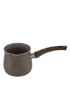 Buy Brown Granite Tea Pot With Wooden Handle 12.5CM in Saudi Arabia