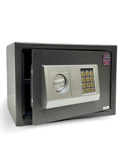 Buy Electronic Digital Safe - Dual Entry Lock Box with 2 Override Keys - Personal Home Safe for Medicine, Jewelry, Handguns, and More by LOTFY GROUP (Gray) ( H25 * W35 * D25 CM ) in Egypt