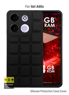 اشتري Stylish Silicone Case Cover For itel A60s Black في السعودية