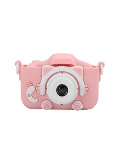 Buy HD Million Pixel Intelligent Kids with Shockproof Cover Digital Camera 12MP 2.0in IPS Screen, Mini Eye Friendly for Children Cute Pink in UAE