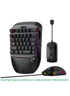 Buy Gaming Keypad and Mouse Combo for GameSir VX2 AimSwitch 2.4G for Xbox Series X PS4 Xbox One Nintendo Switch, Game Console Converter with Full Keys Programmable for PUBG/Fortnite/COD in UAE