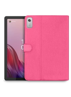 Buy PU Leather Magnetic Closure Flip Case Cover For Lenovo Tab M9 4G 2022 Pink in Saudi Arabia