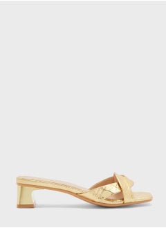 Buy Square Toe Croc Effect Sandal in UAE