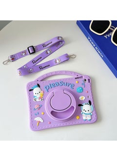 Buy Kids Case for Samsung Galaxy Tab A9 Plus 11 Inch 2023 with Pencil Holder, Portable Handle Stand, Kids Silicone Shockproof Cover for Samsung Tab A9+ 11 Inch Tablet (SM-X210/X216/X218) (Purple) in UAE