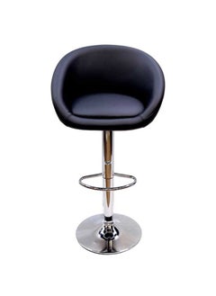 Buy Maple Home PU Bar Stool Adjustable Height Swivel Hydraulic Bar PU Armchair With Backrest 360°Upholstered Seat Assembled Home Office in UAE