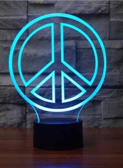 Buy Fashion and Beauty Novelty Peace 7/16 Colors Changing Atmosphere Table Lamp USB Bedroom Bedside Decor Gifts Baby Sleep in UAE