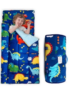 Buy Extra Long Toddler Nap Pad Sleeping Bag 125x50 cm with Removable Pillow 70 cm Wide Blanket Suitable for 1-3 years in UAE